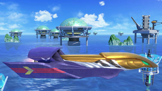 The Falcon Flyer, Captain Falcon's ship.